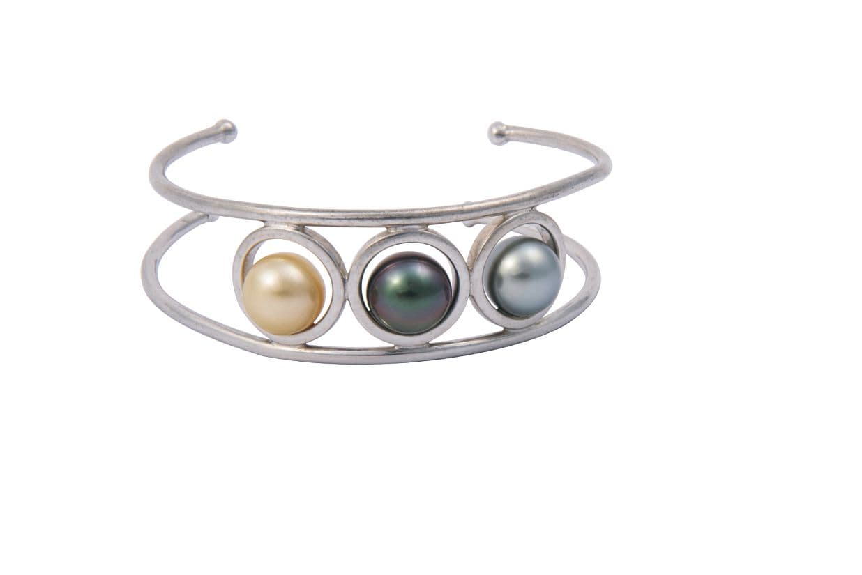 Armband mit 3 Tahiti-Perlen – Australien